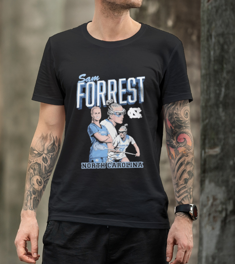 Sam Forrest UNC Tar Heels North Carolina Women's Lacrosse T-Shirt