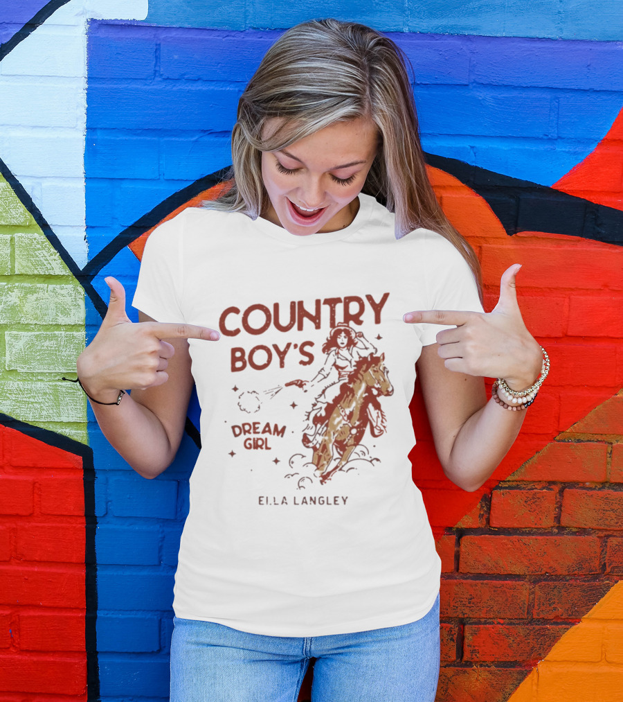 Ella Langley Country Boy's Dream Girl 2026 Riding Horseback Adventure T-Shirt