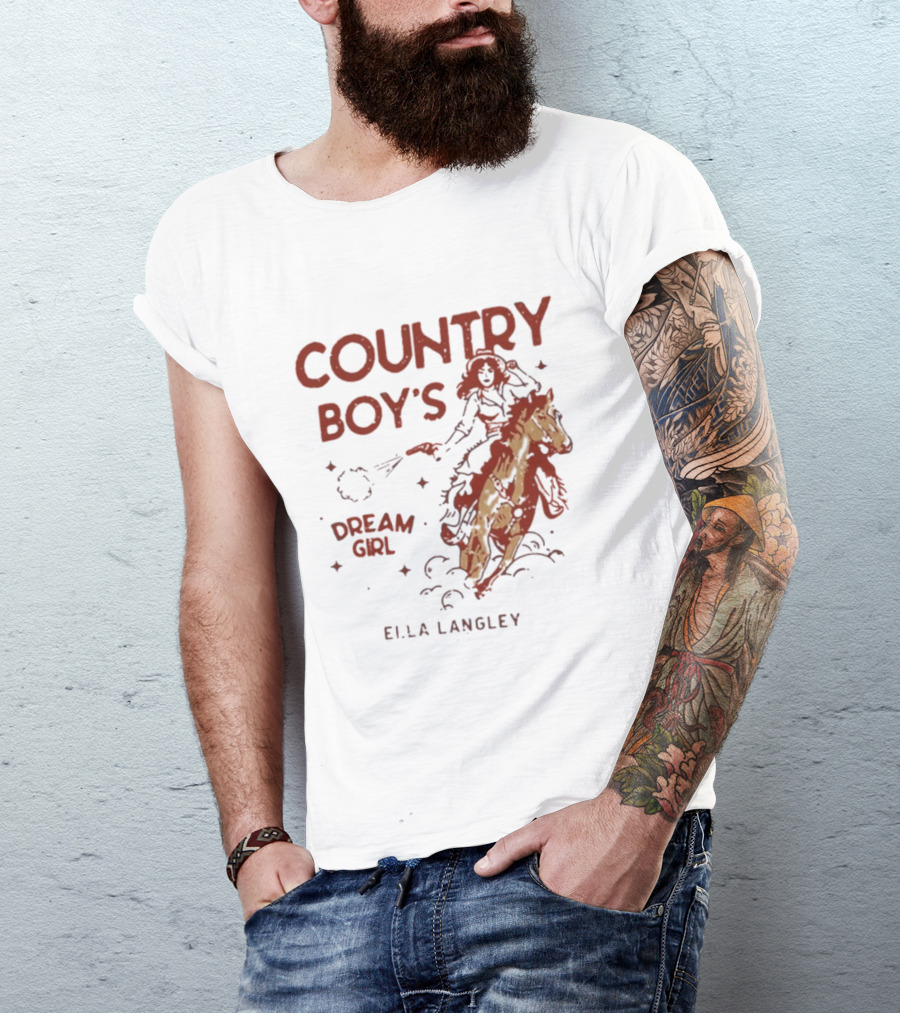 Ella Langley Country Boy's Dream Girl 2026 Riding Horseback Adventure T-Shirt