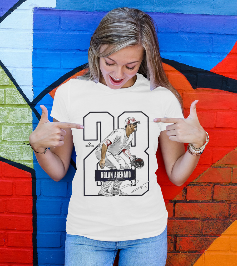 Nolan Arenado 28 ST Louis Baseball Players T-Shirt