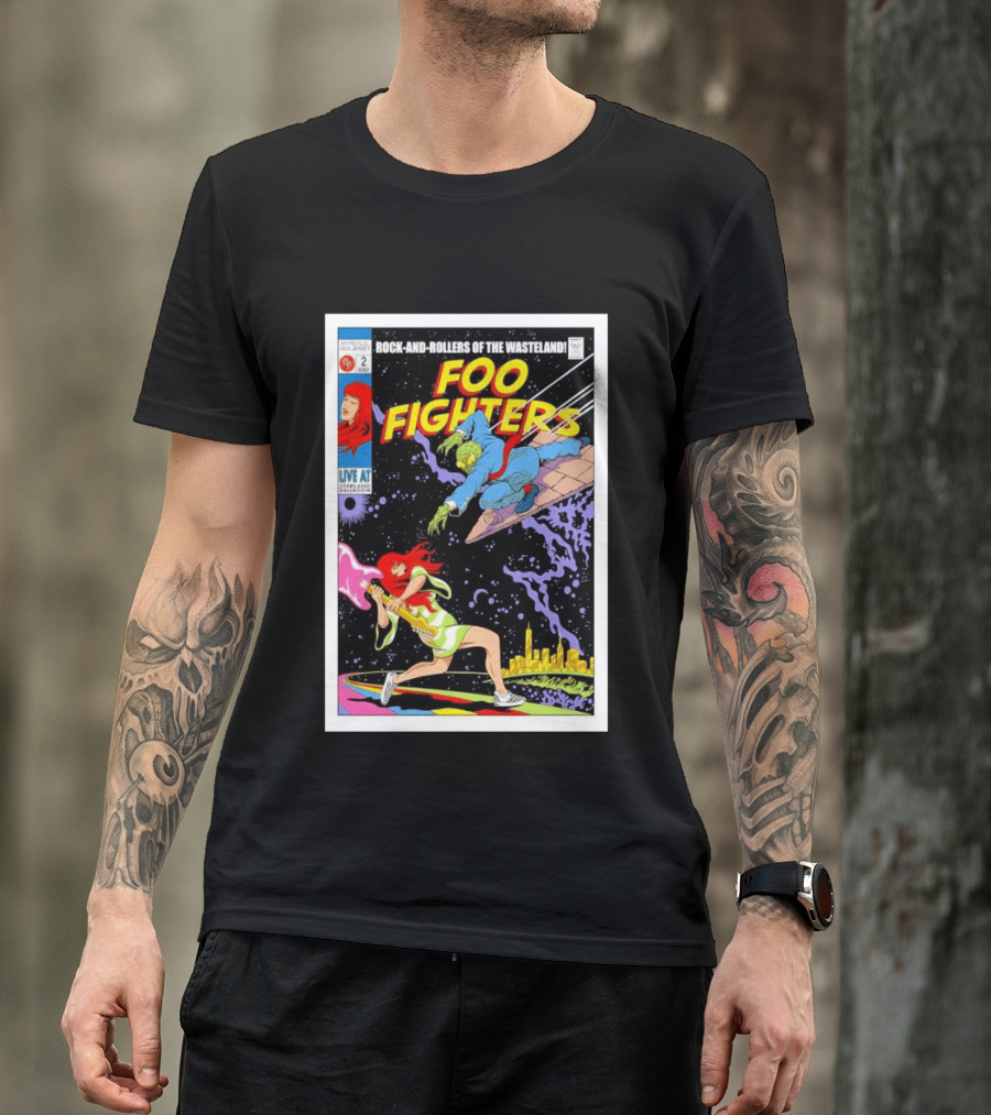 Foo Fighters Rock And Rollers Of The Wasteland Sayreville New Jersey Starland Ballroom May 2 2026 T-Shirt