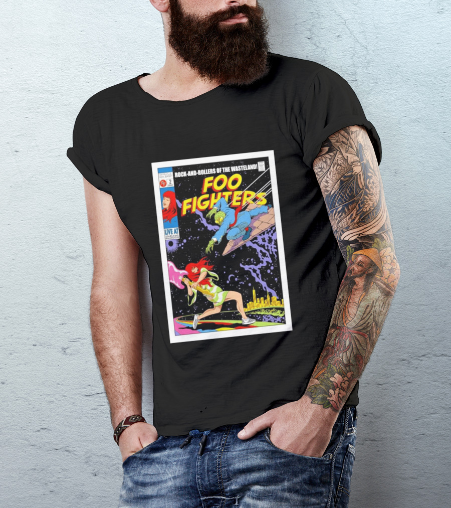 Foo Fighters Rock And Rollers Of The Wasteland Sayreville New Jersey Starland Ballroom May 2 2026 T-Shirt