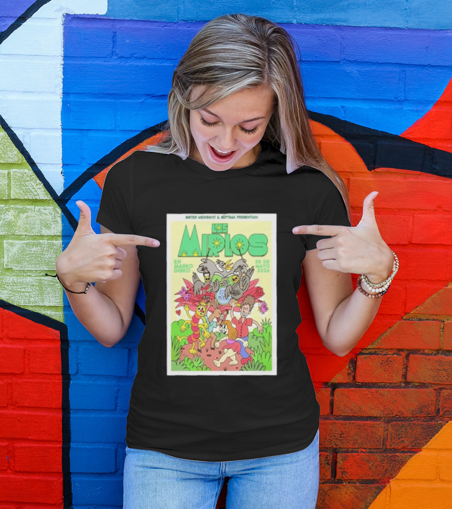 Mister Midnight Y Réptima Presentan Los Mirlos En Marko Disko Tijuana Mayo 30 2026 T-Shirt