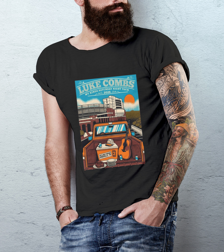 Luke Combs My Kinda Saturday Night Tour 2026 Neyland Stadium Knoxville TN May 02 T-Shirt
