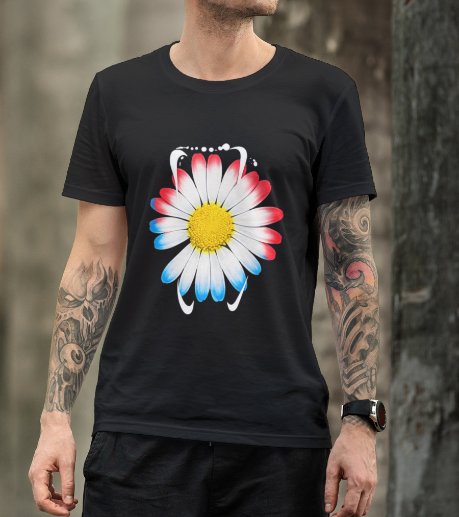 G Dragon Daisy Red Blue Petals T-Shirt