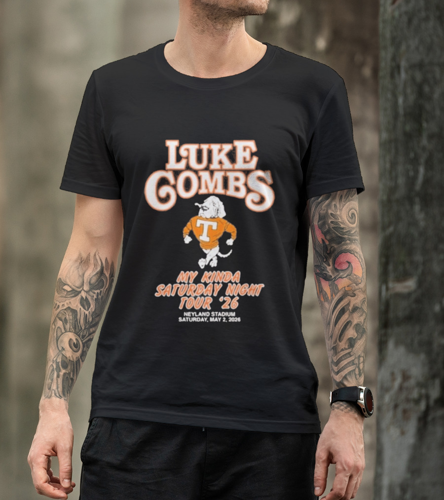 Luke Combs My Kinda Saturday Night Tour '26 Neyland Knoxville Tennessee May 02 T-Shirt