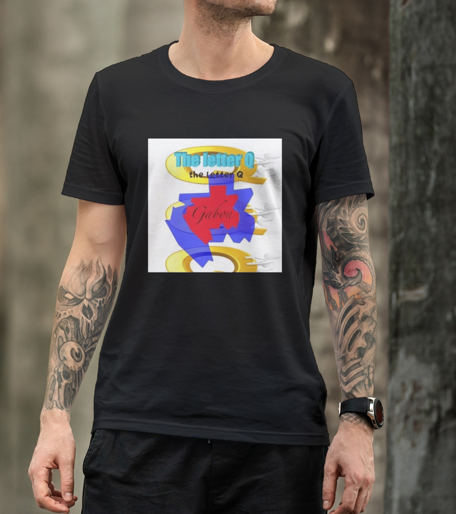 The Letter Q Gabon Map Stylish Multilayered T-Shirt