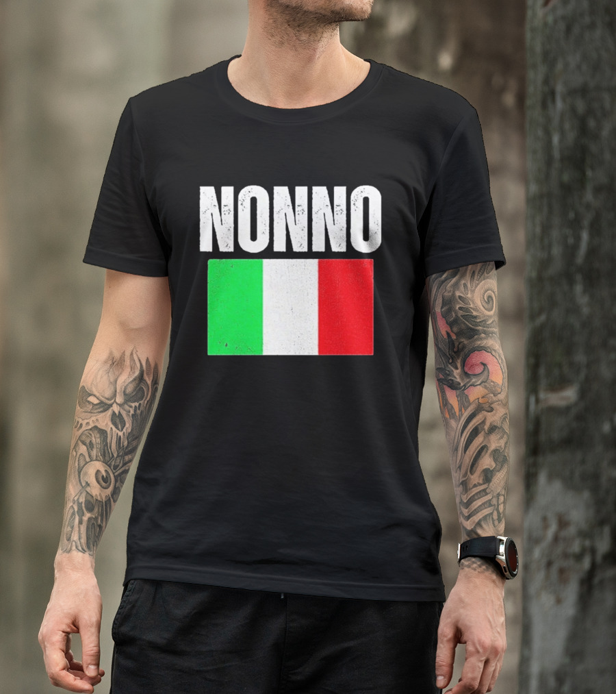 Nonno Italian Flag Patriotic Italy Heritage T-Shirt