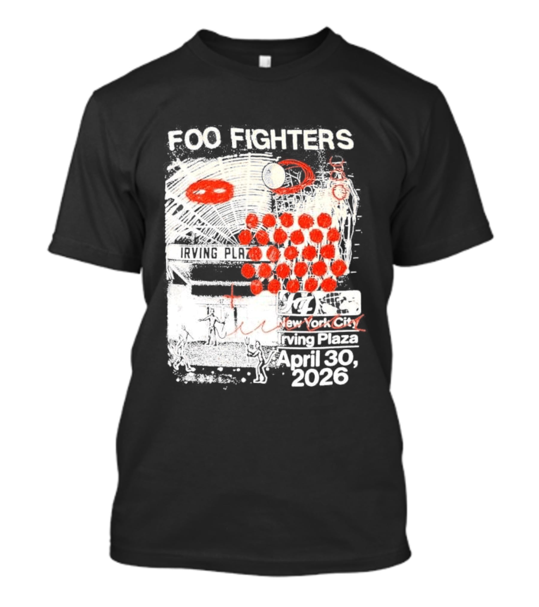 Original Foo Fighters Secret Show Irving Plaza New York City April 30 2026 Your Favorite Toy T-Shirt