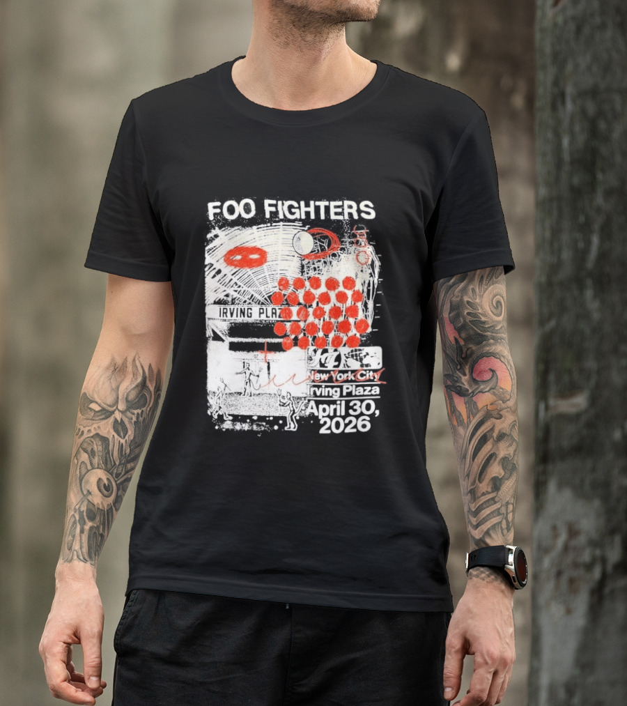 Original Foo Fighters Secret Show Irving Plaza New York City April 30 2026 Your Favorite Toy T-Shirt