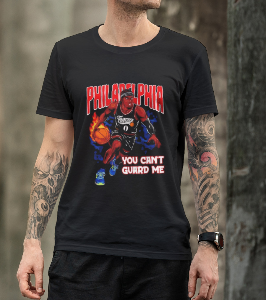 Philadelphia Tyrese Maxey You Can't Guard Me Basketball T-Shirt