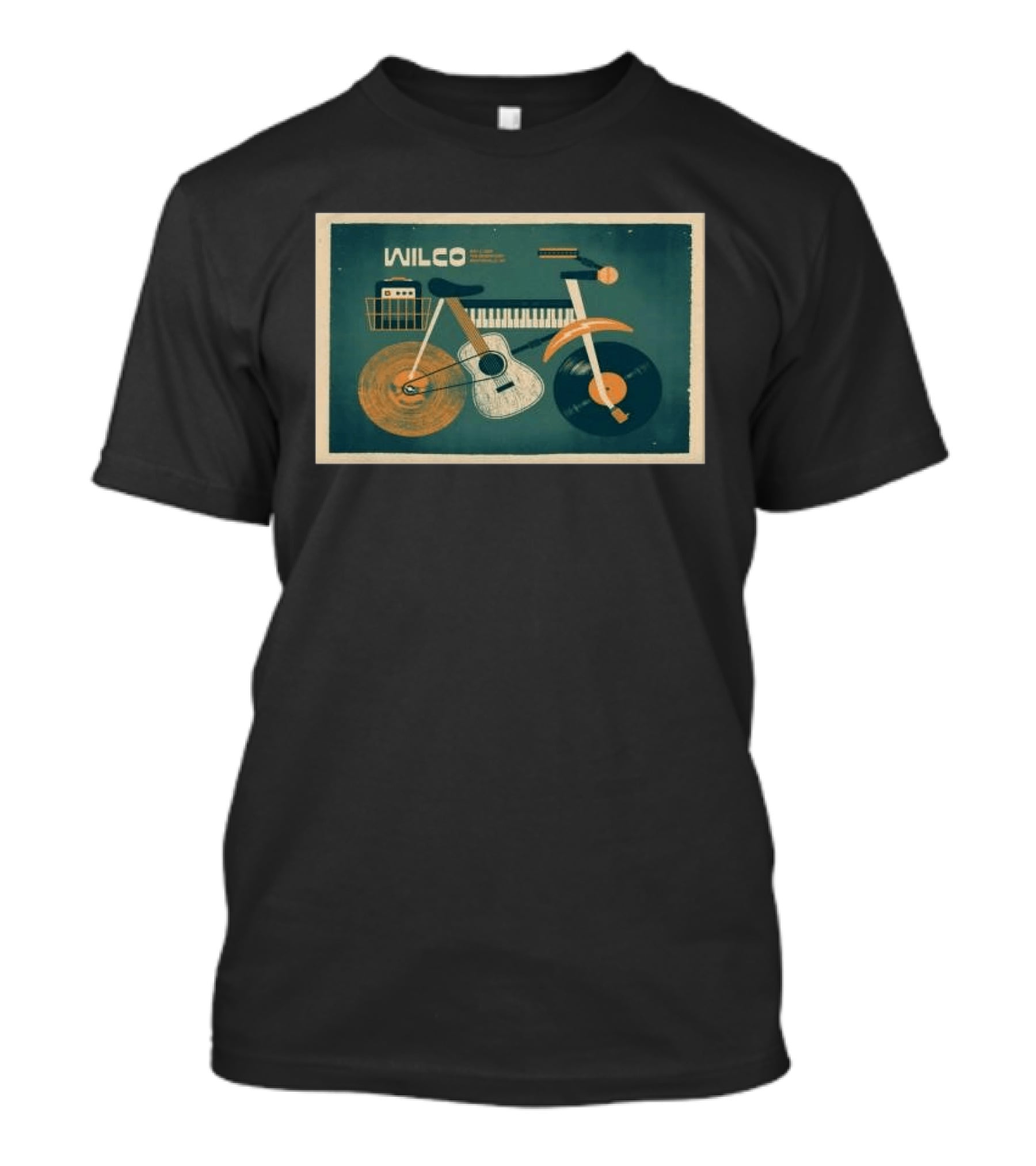 Wilco May 2 2026 The Momentary Bentonville AR Bicycle Guitar Piano Record T-Shirt
