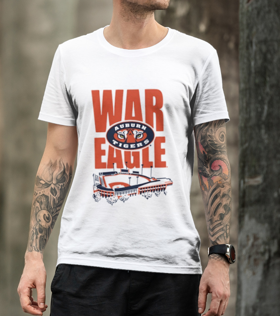 Auburn Tigers War Eagle Baseball Stadium Tiger Eyes T-Shirt
