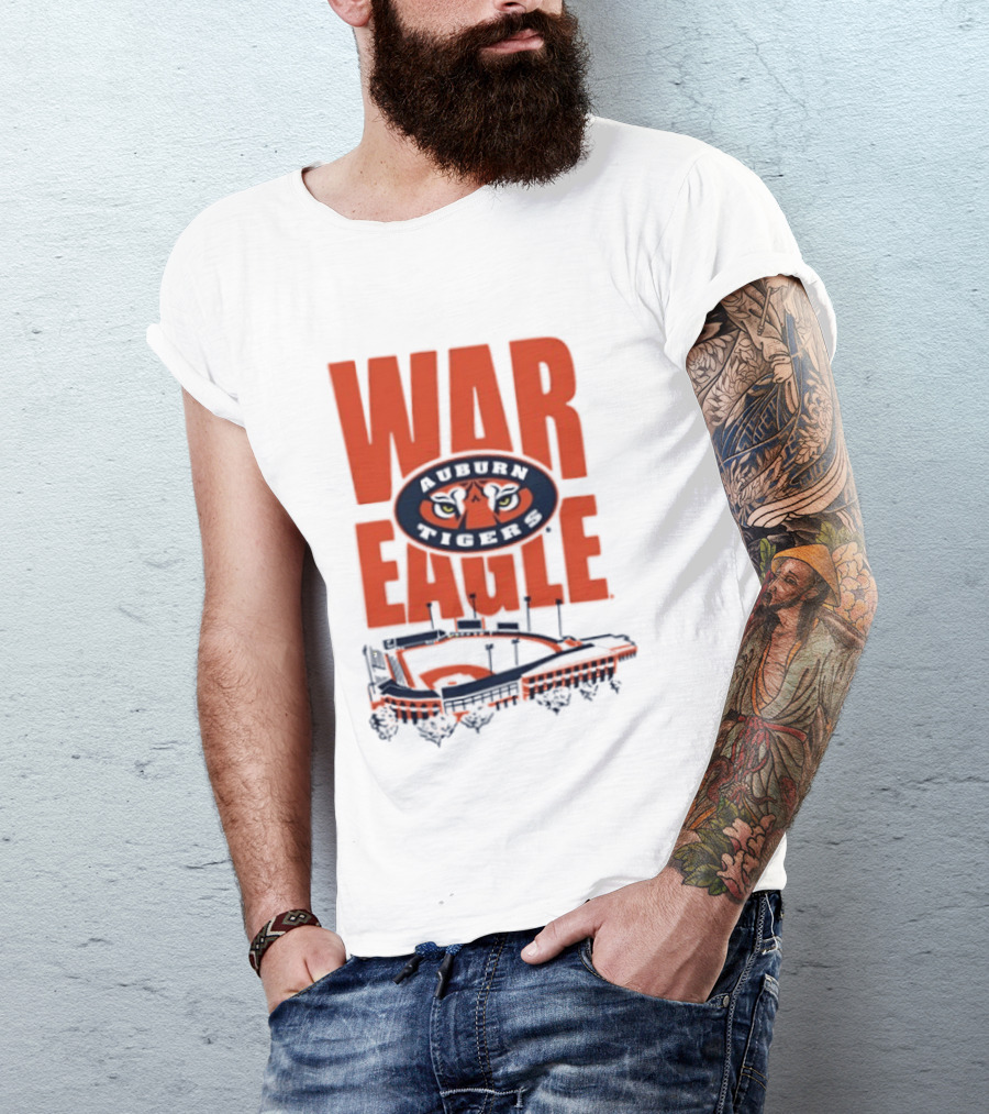 Auburn Tigers War Eagle Baseball Stadium Tiger Eyes T-Shirt