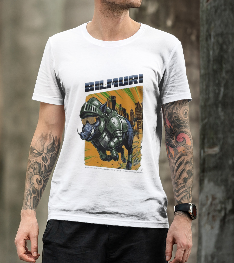 Bilmuri Armored Boar Detroit Skyline The Fillmore May 3 2026 T-Shirt