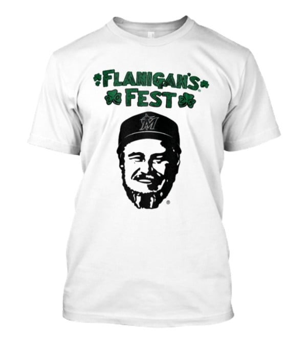 Flanigan's Fest Miami Marlins Shamrock T-Shirt