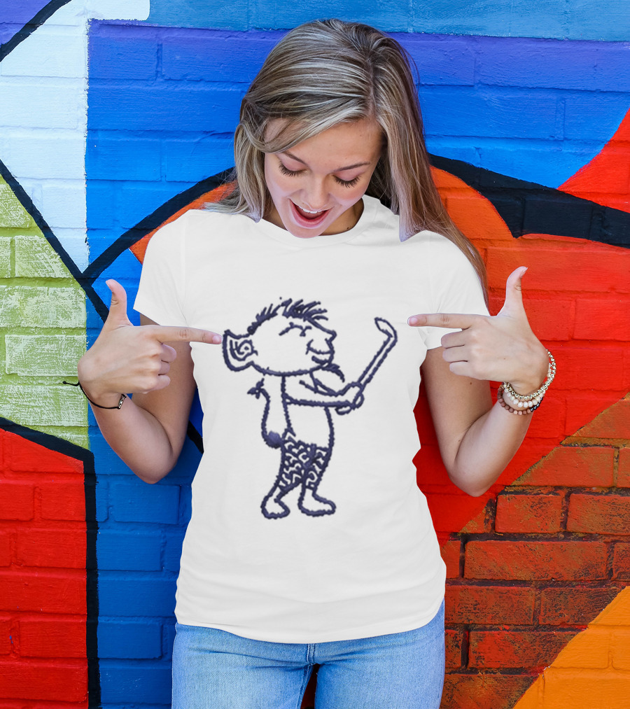 Ryan Jamison DIBS DePaul Golf Hat Character Sketch T-Shirt