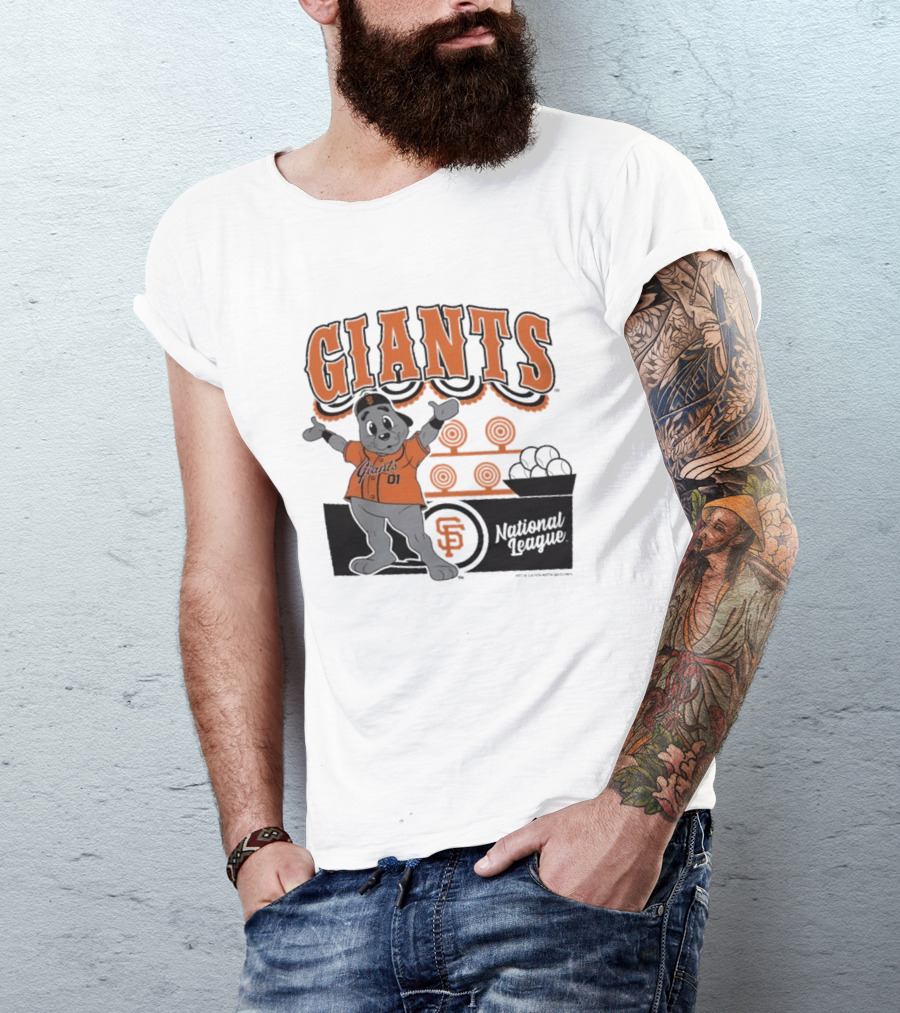 San Francisco Giants Mitchell & Ness Cream Step Back Up Giants National League T-Shirt