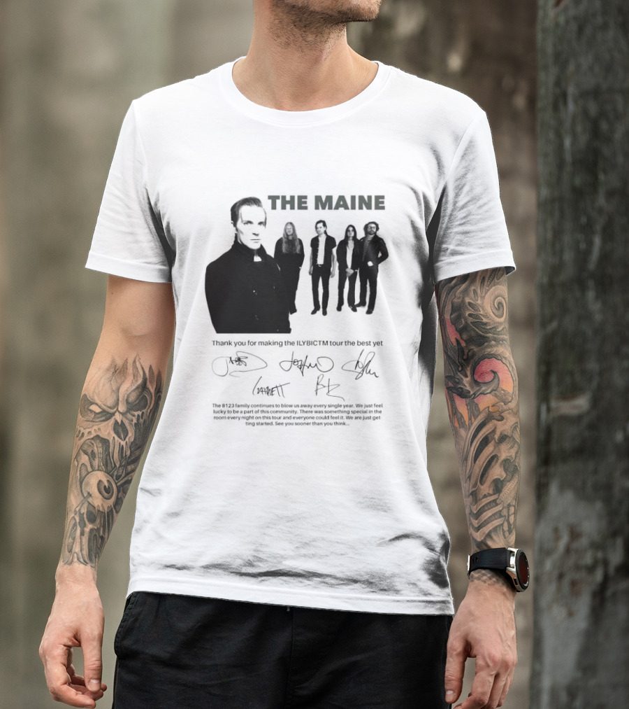 The Maine Thank You For Making The ILYBICTM Signed Band T-Shirt