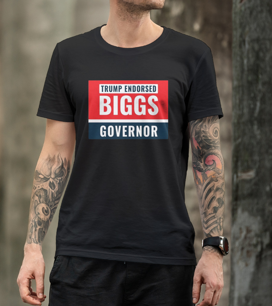 Biggs Governor Trump Endorsed Garment Dyed T-Shirt