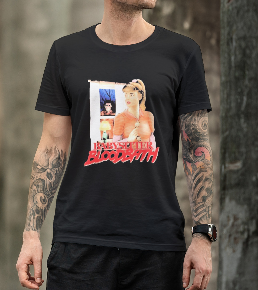 Babysitter Bloodbath Puppet Combo Novel Cover Creepy T-Shirt