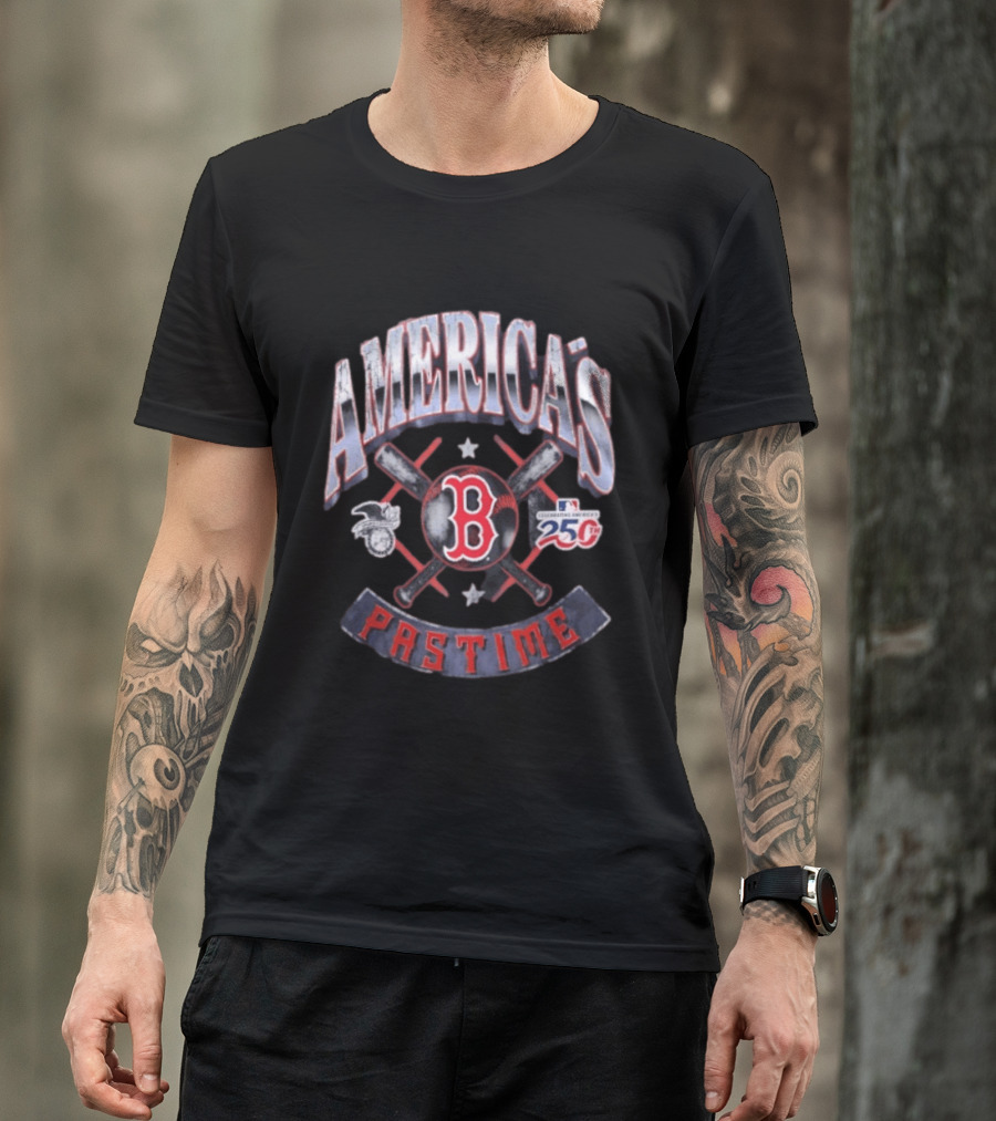Boston Red Sox Celebrating America's Pastime 250th Anniversary T-Shirt