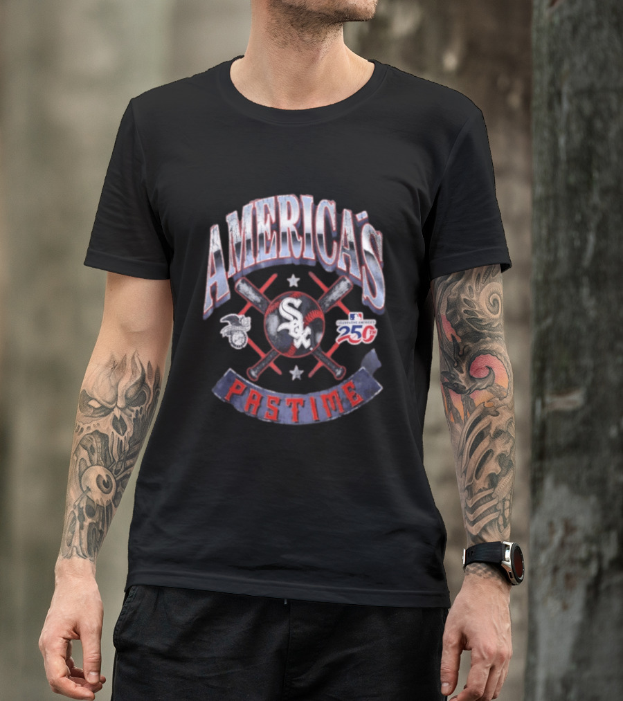 Chicago White Sox America's Pastime Celebrating 250th MLB Anniversary T-Shirt