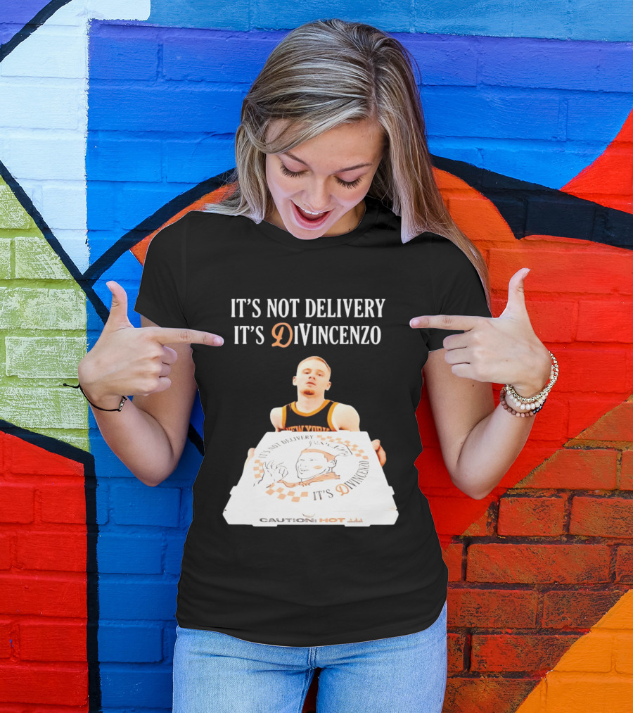It's Not Delivery It's DiVincenzo Basketball Pizza Box T-Shirt
