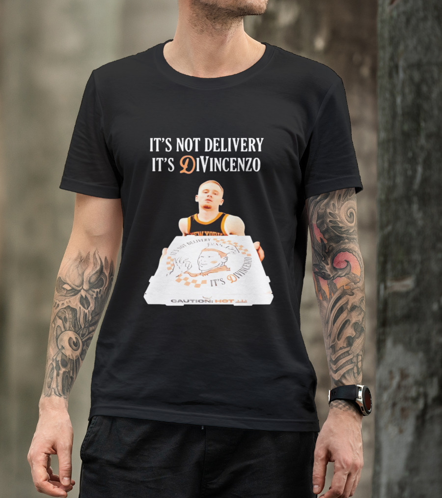 It's Not Delivery It's DiVincenzo Basketball Pizza Box T-Shirt