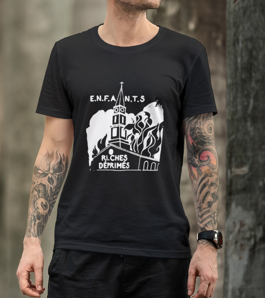 ENFANTS Riches Déprimés Burning Church Enhypen Wear T-Shirt