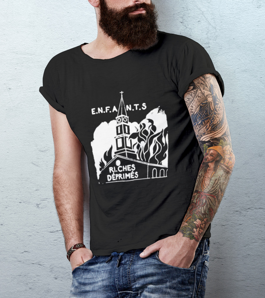 ENFANTS Riches Déprimés Burning Church Enhypen Wear T-Shirt