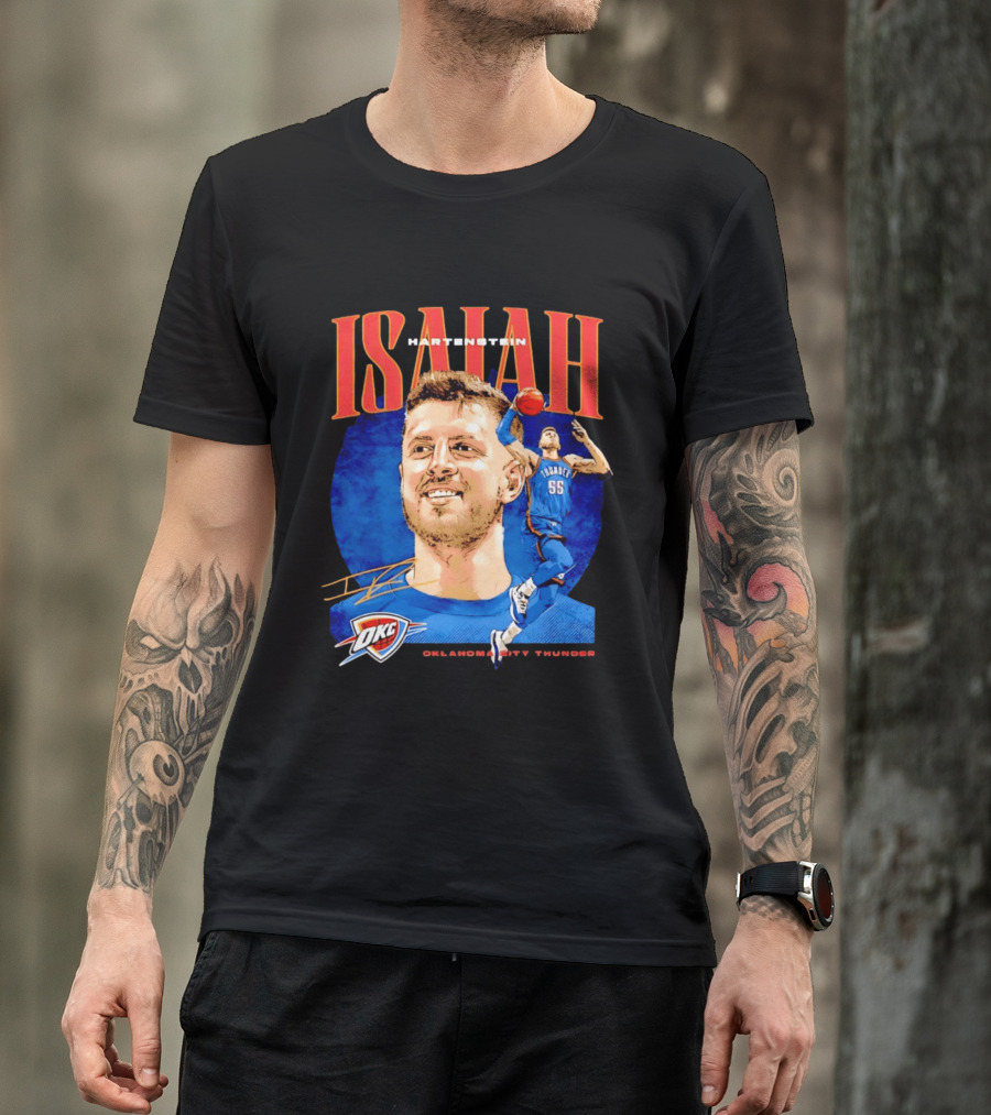 Isaiah Hartenstein 55 Oklahoma City Thunder NBA OKC Signature T-Shirt