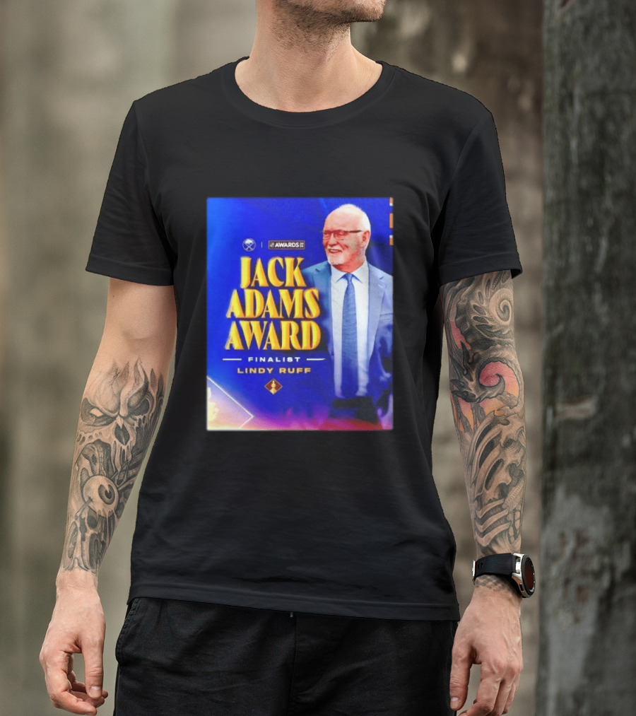 Lindy Ruff Jack Adams Award Finalist NHL Coach Recognition T-Shirt