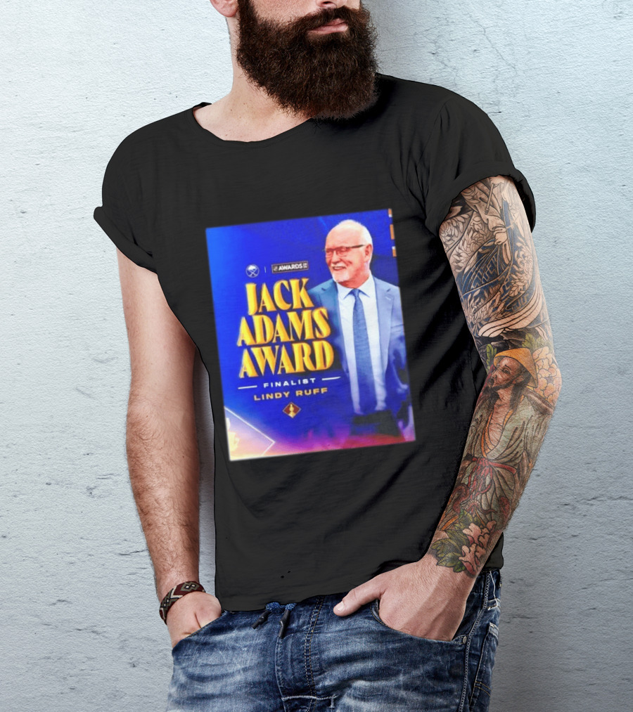 Lindy Ruff Jack Adams Award Finalist NHL Coach Recognition T-Shirt