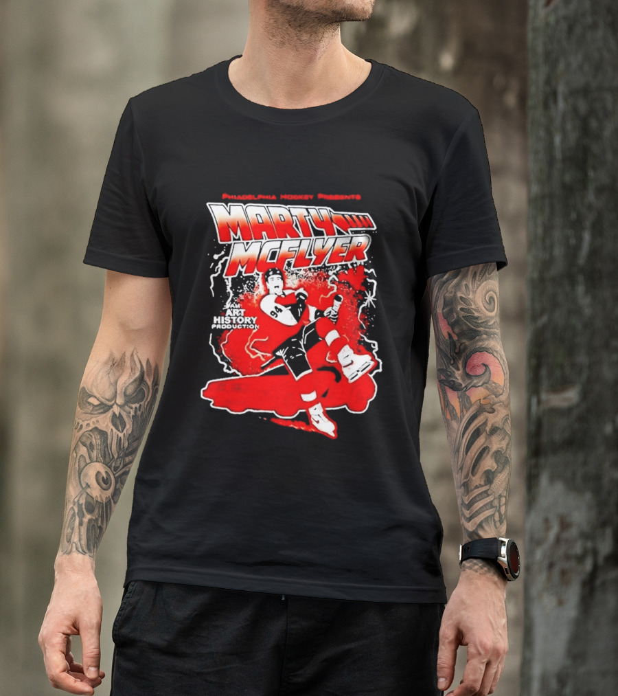 Philadelphia Hockey Presents Marty McFly 2026 With Philadelphia Flyers Hockey 97 T-Shirt