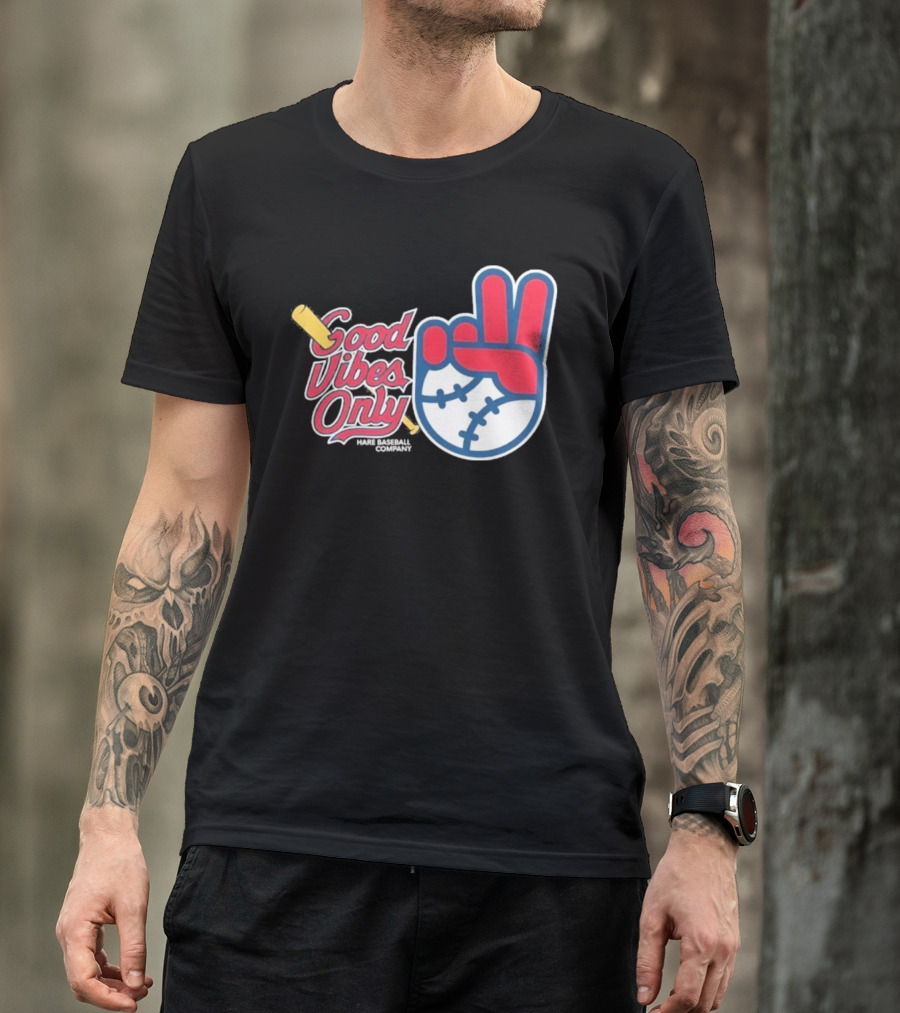 Good Vibes Only St. Louis Cardinals 2026 Baseball Peace Sign T-Shirt