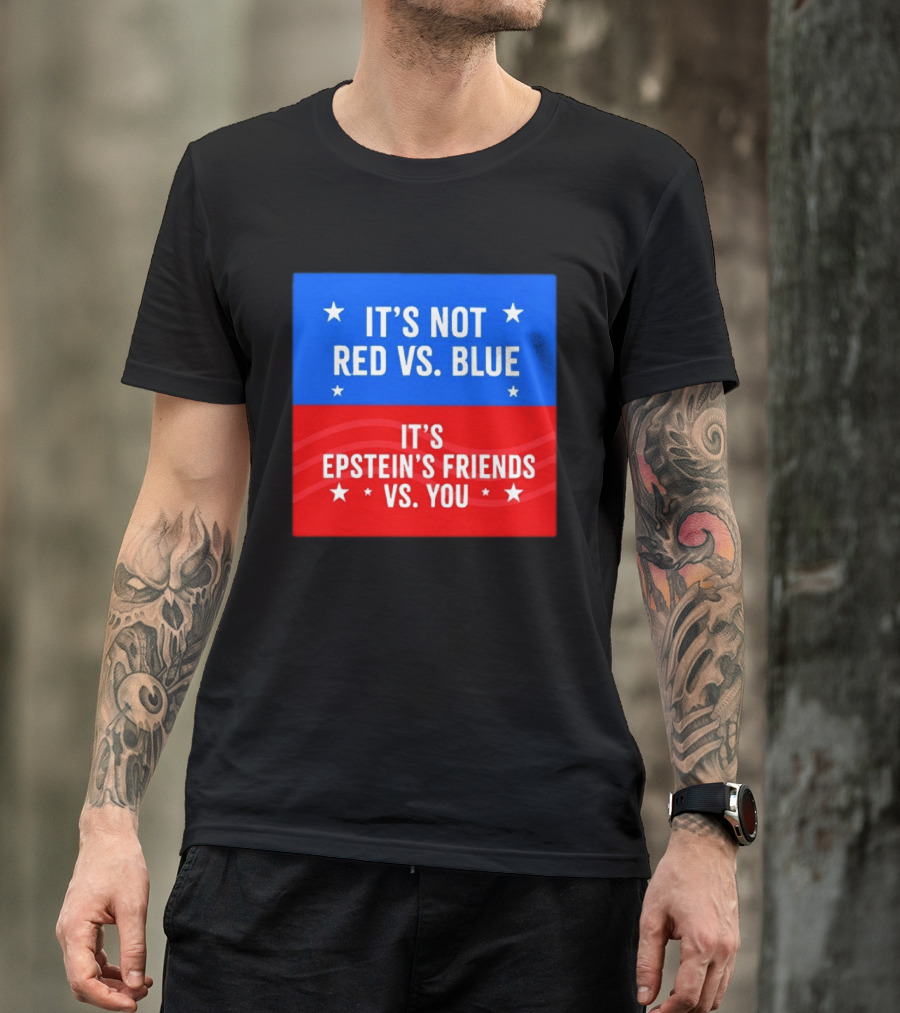 It's Not Red Vs Blue It's Epstein's Friends Vs You T-Shirt