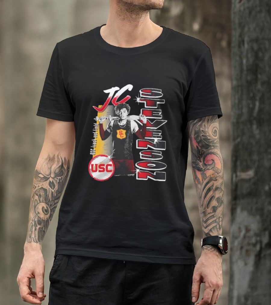 JC Stevenson USC Track And Field Player Name Athlete USC T-Shirt