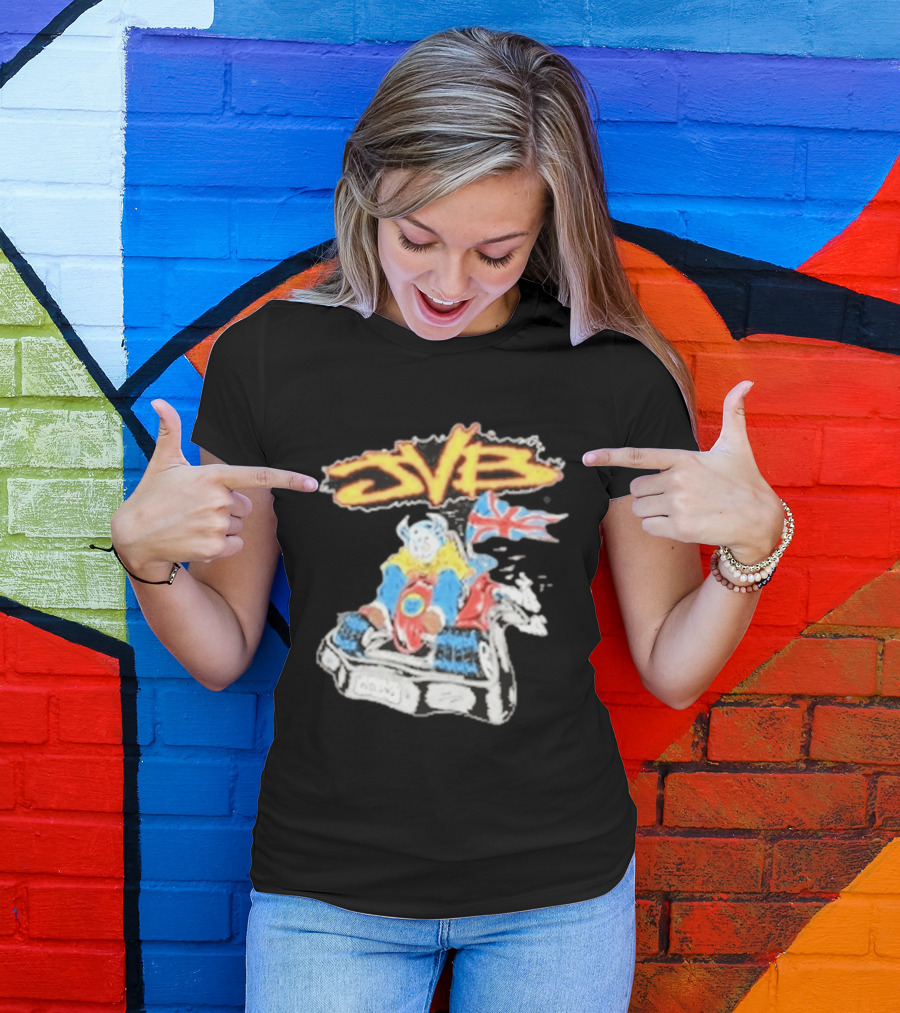 JVB Tour UK 2026 Viking Racer With Union Jack Flag T-Shirt