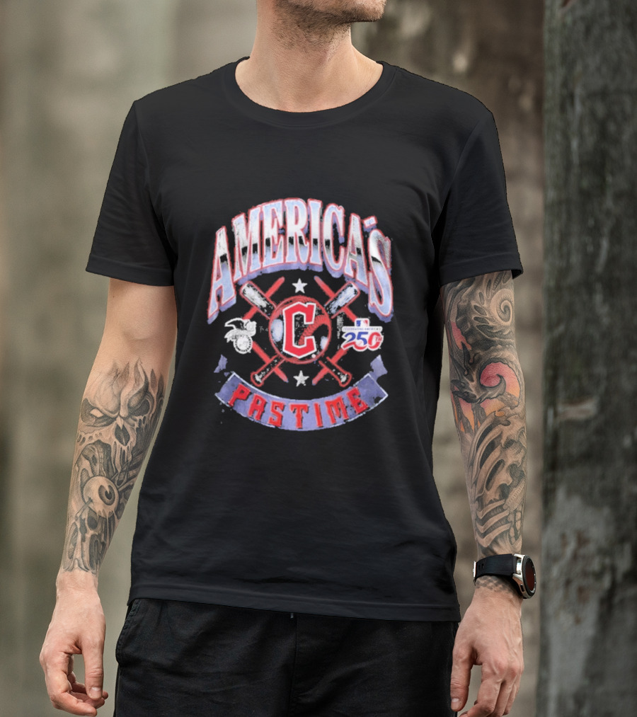 Cleveland Guardians 250th Anniversary America's Pastime T-Shirt