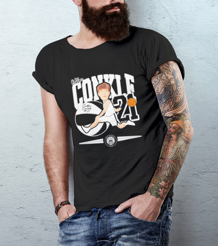 Colton Conkle 21 Basketball 2025 Marietta College T-Shirt