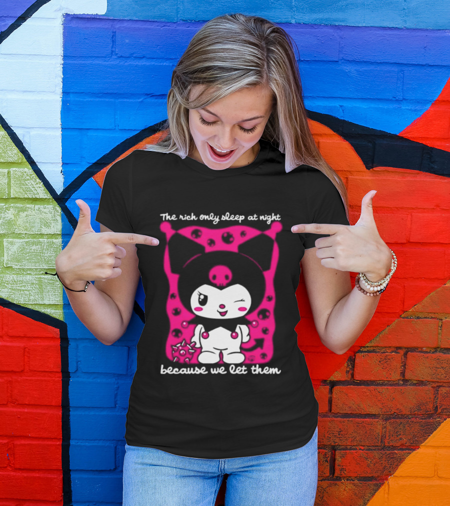 The Rich Only Sleep At Night Because We Let Them Cat T-Shirt