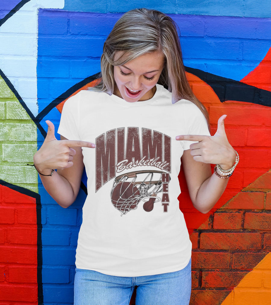 Miami Basketball Swish 2026 Hoop Dunk T-Shirt