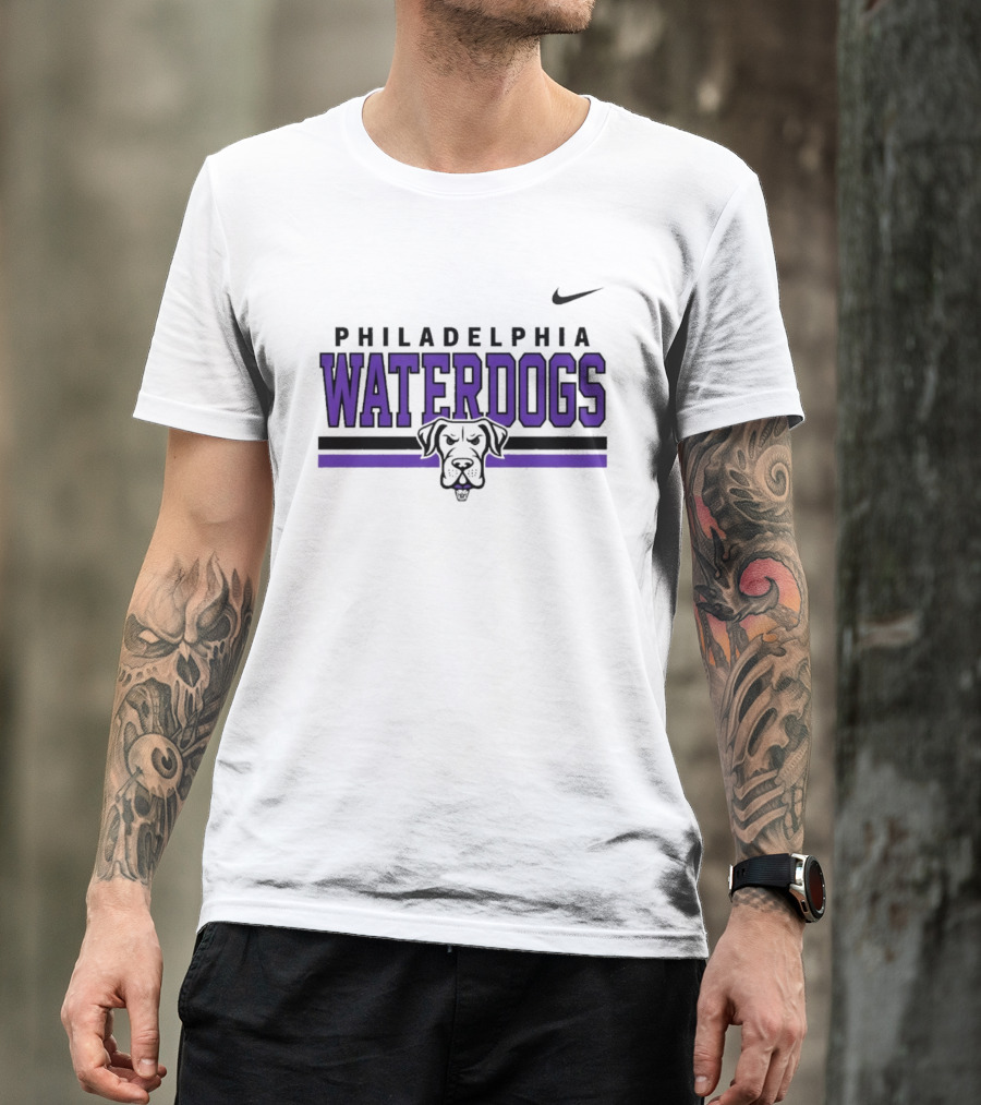 Philadelphia Waterdogs Nike Dri FIT Stripe Sportswear Collection T-Shirt
