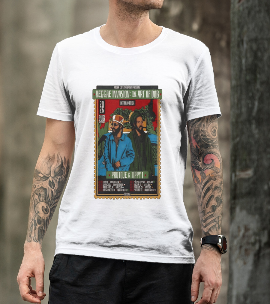 Reggae Invasion The Art Of Dub Protoje Tippy I 2026 Latin America Tour T-Shirt