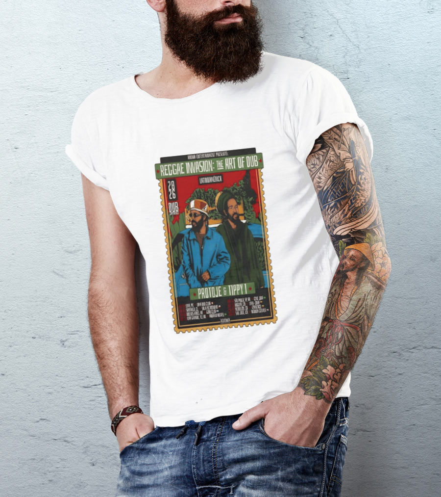 Reggae Invasion The Art Of Dub Protoje Tippy I 2026 Latin America Tour T-Shirt