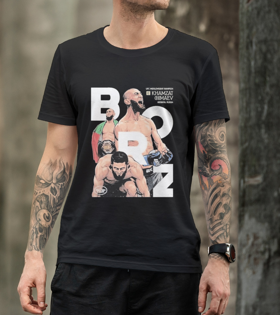 Borz Bardo Craft UFC Khamzat Chimaev T-Shirt