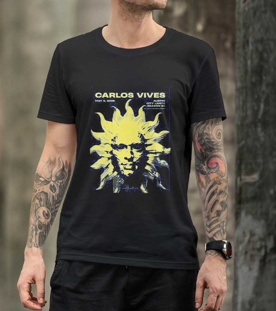 Carlos Vives May 05 2026 Austin Texas Concert Sun T-Shirt