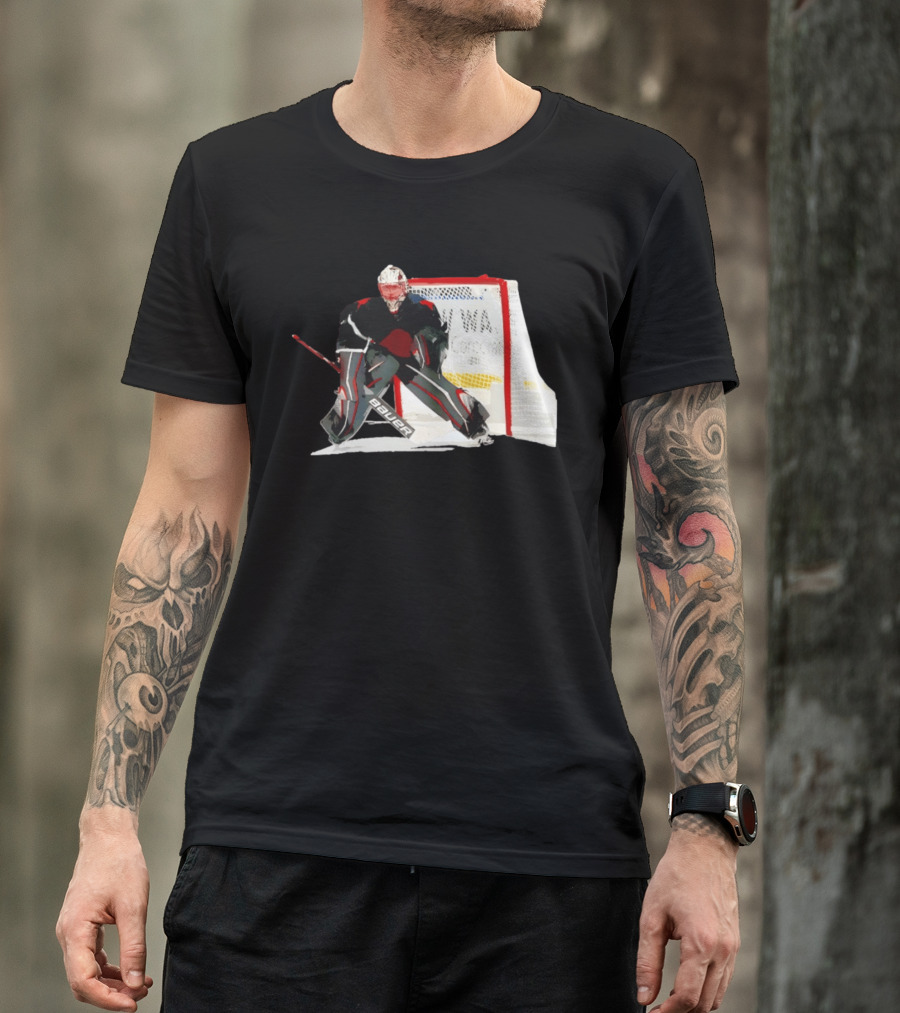 Ukko Pekka Luukkonen Buffalo Sabres NHL Bauer 2026 Goalie Gear T-Shirt
