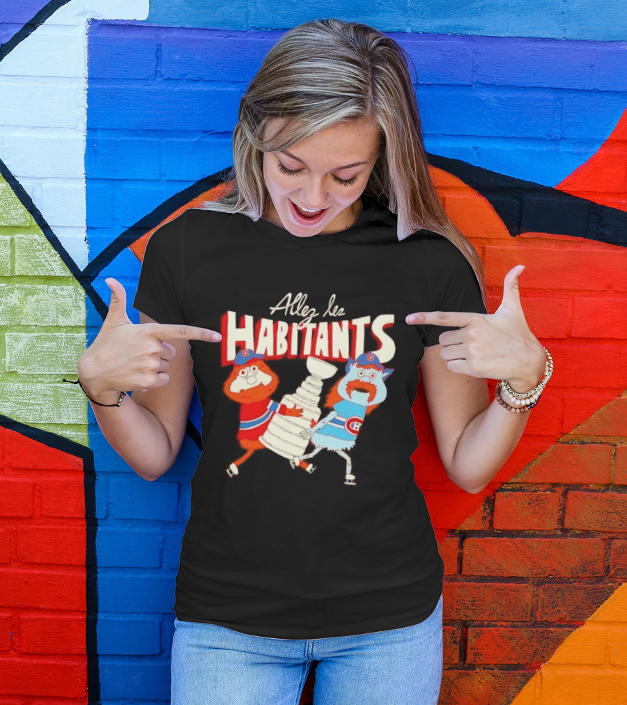 Allez Les Habitants Montreal Canadiens Trophy Celebration T-Shirt